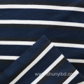 Wholesale Soft Stretchy Stripe Pattern Yarn Dyed 1x1 Rib Knitted Fabric Polyester Cotton Spandex Mixed Fabrics For Clothing